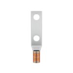 Copper Tube Crimping Lugs Two Hole Short Barrel